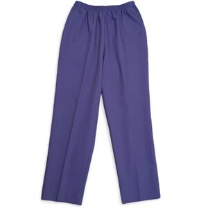 Alfred Dunner Classic Elastic Waistband Pocket Pants